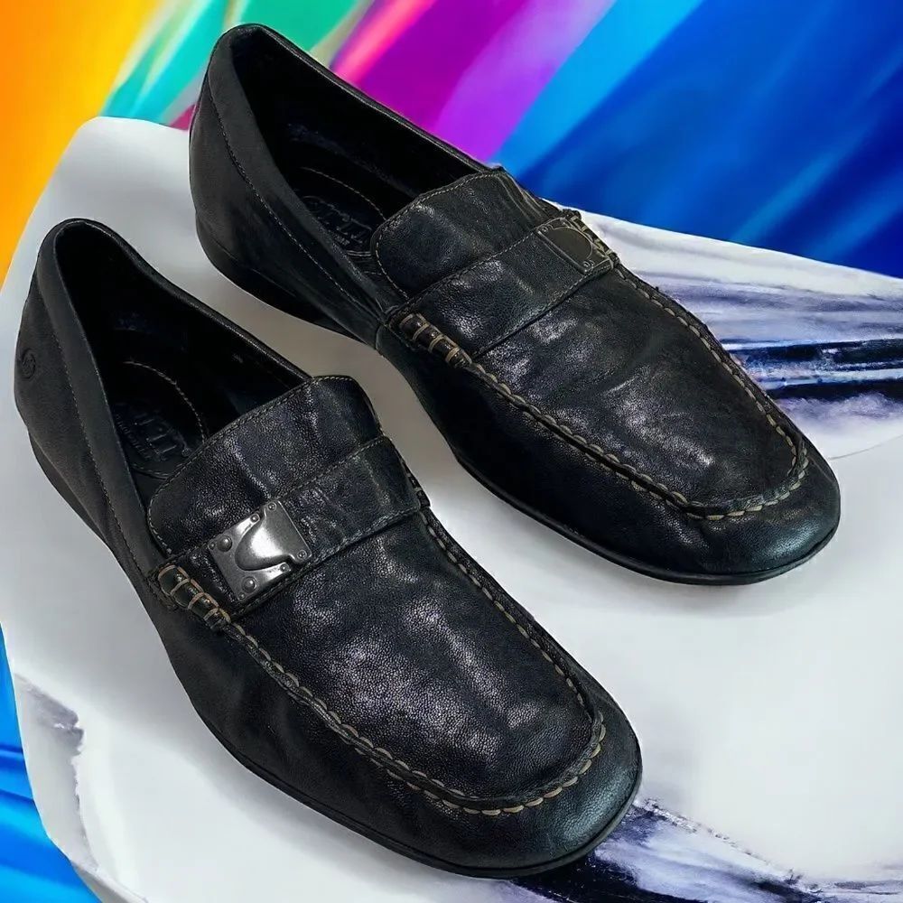 Born Buckle Strap Loafer Drivers Mens Size 10M